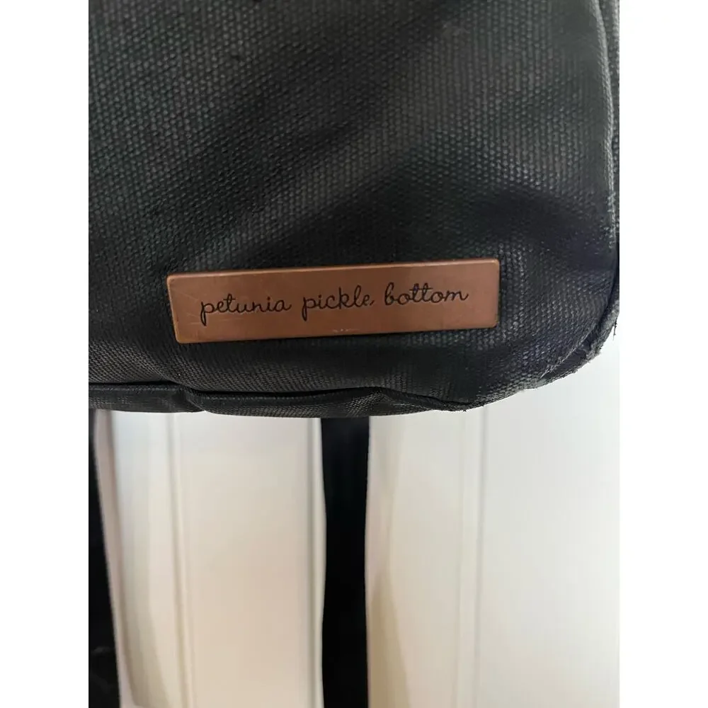 Petunia Pickle Bottom | Meta Backpack Matte Black Diaper Bag